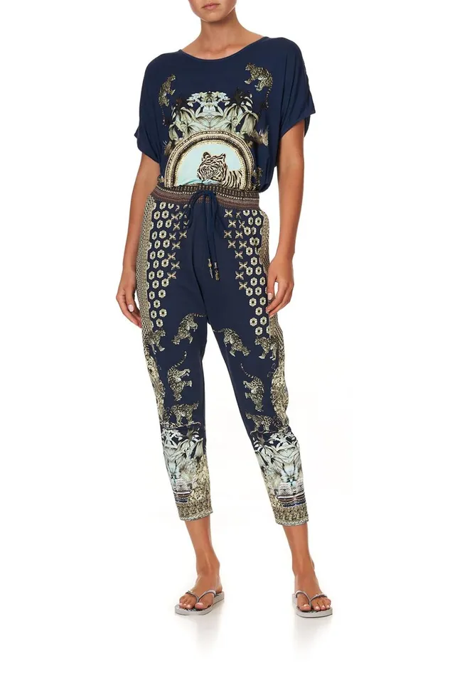 Women Loungewear Camilla Rib Waist Relaxed Pant A Little Past Twilight