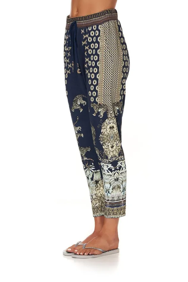 Women Loungewear Camilla Rib Waist Relaxed Pant A Little Past Twilight