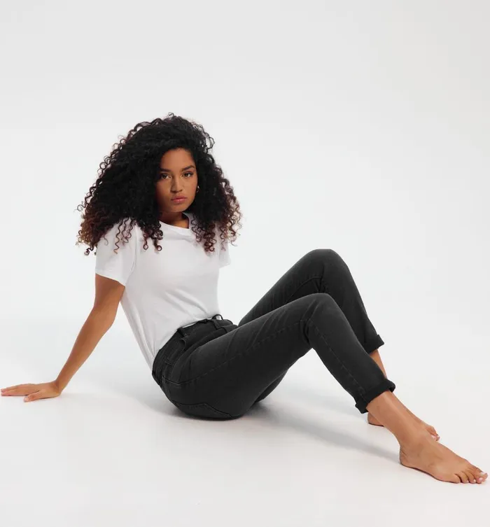 Women Lucien Girlfriend Jeans 8211 Black Promod Jeans