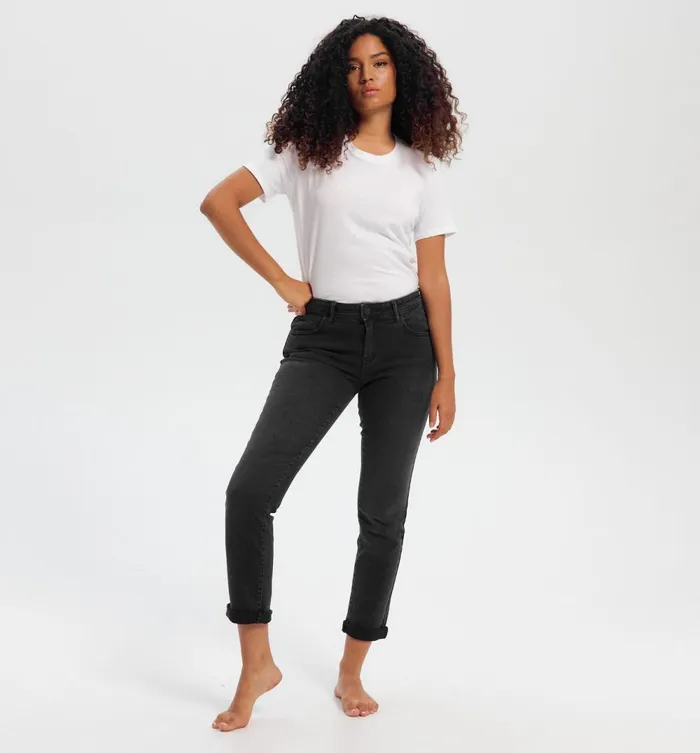 Women Lucien Girlfriend Jeans 8211 Black Promod Jeans Women Lucien Girlfriend Jeans 8211 Black Promod Jeans