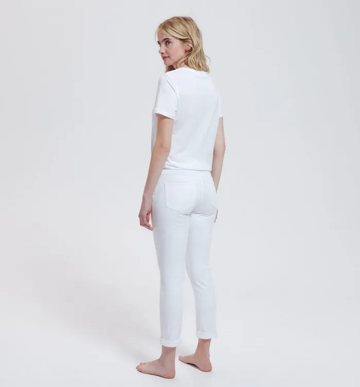 Women Lucien Girlfriend Jeans 8211 White Promod Jeans Women Lucien Girlfriend Jeans 8211 White Promod Jeans