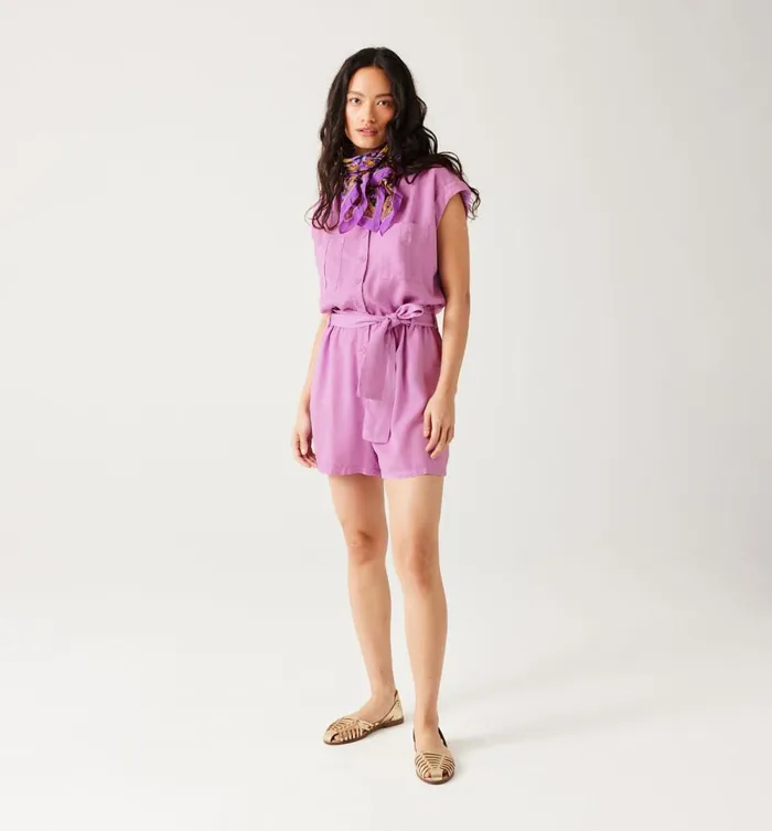 Women Lyocell Shorts Jumpsuit 8211 Lilac Promod Jumpsuits And Playsuits Women Lyocell Shorts Jumpsuit 8211 Lilac Promod Jumpsuits And Playsuits