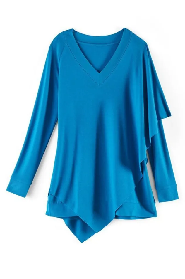 Women Madeline Tunic I Moroccan Red Soft Surroundings Tops Women Madeline Tunic I Moroccan Red Soft Surroundings Tops