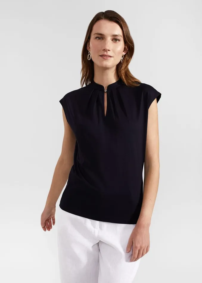 Women Maeve Top Hobbs Navy Hobbs Tops