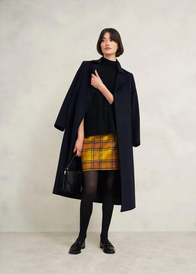 Women Maeve Wool Skirt Ochre Multi Hobbs Skirts