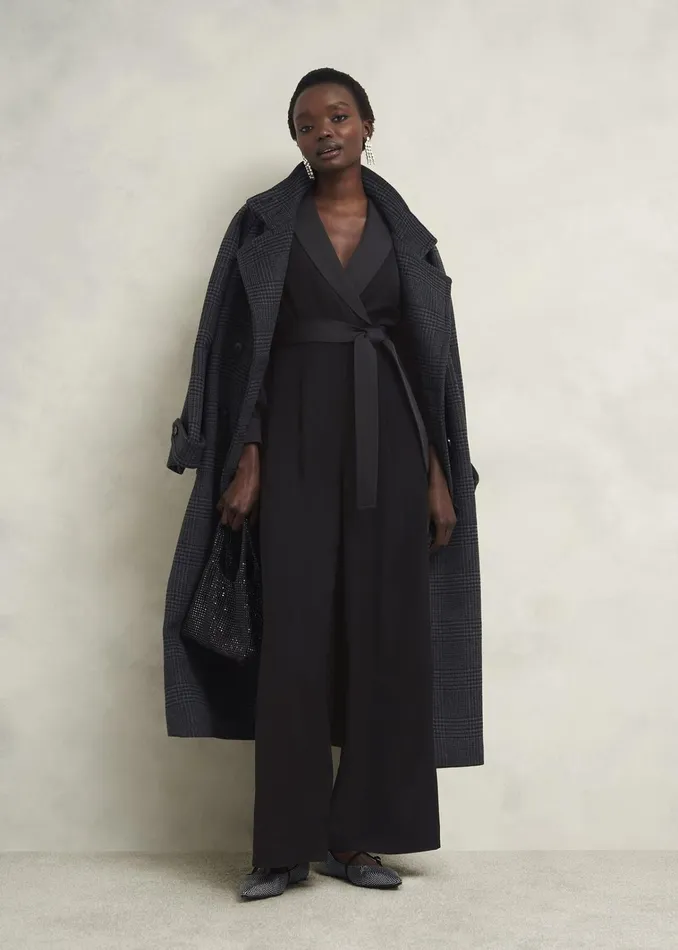 Women Maia Sleeved Jumpsuit Hobbs Black Hobbs Dresses and Jumpsuits