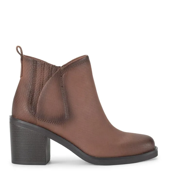 Women Maria Block Heel Bootie Oak Baretraps Booties