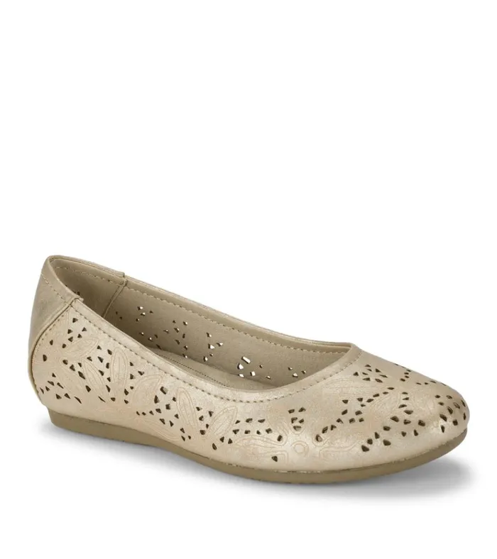 Women Mariah Casual Flat Soft Gold Baretraps Flats and Loafers