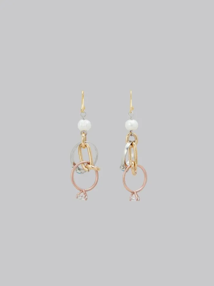 Women Marni Earrings Drop Earrings With Chains And Rings