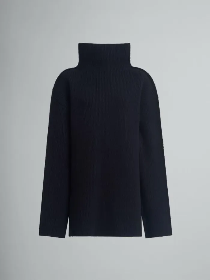 Women Marni Knitwear Black Wool Sweater