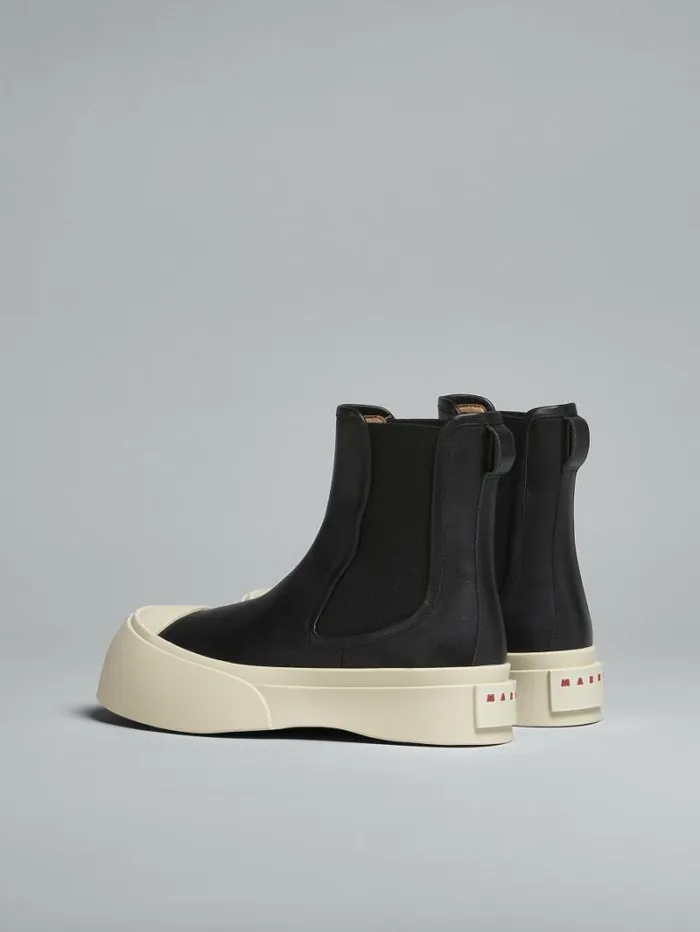 Women Marni Pablo Black Leather Pablo Chelsea Boot