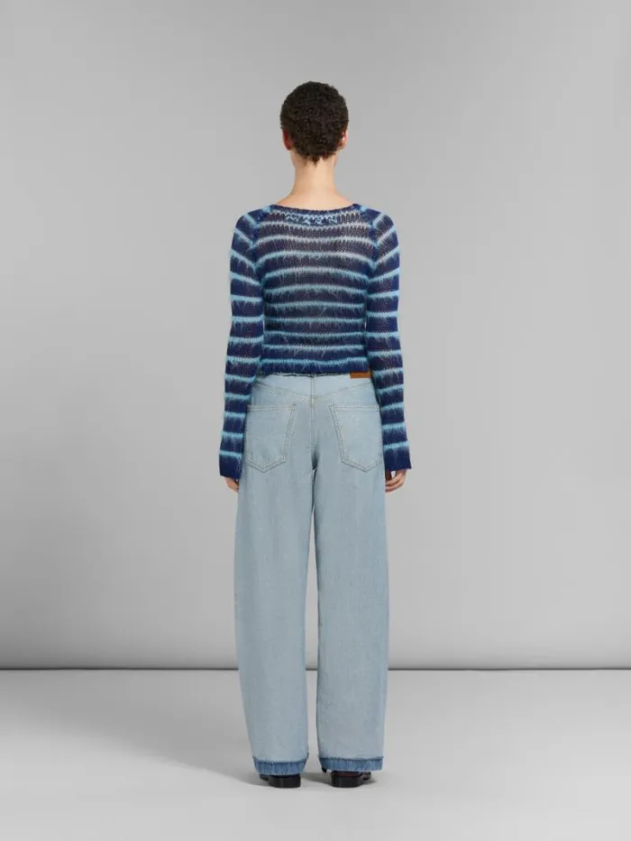 Women Marni Pants Blue InsideOut Denim CarrotFit Jeans