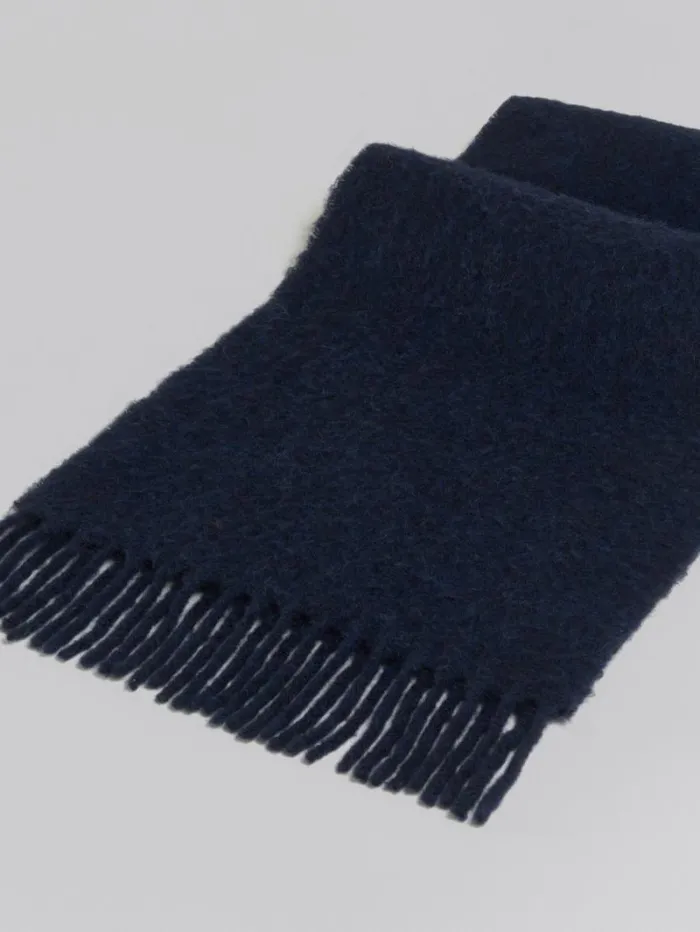 Women Marni Scarves Blue Alpaca Scarf