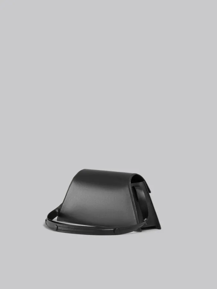 Women Marni Shoulder Bags Medium Trunkoise Bag In Smooth Black Leather