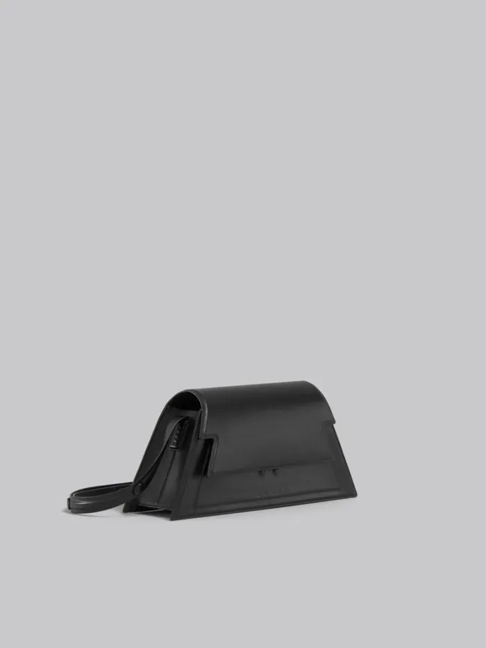 Women Marni Shoulder Bags Medium Trunkoise Bag In Smooth Black Leather