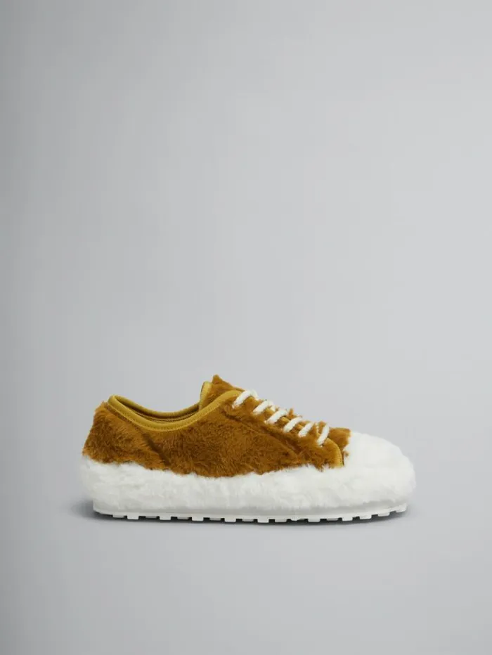 Women Marni Sneakers Beige Teddy Tennis Sneaker