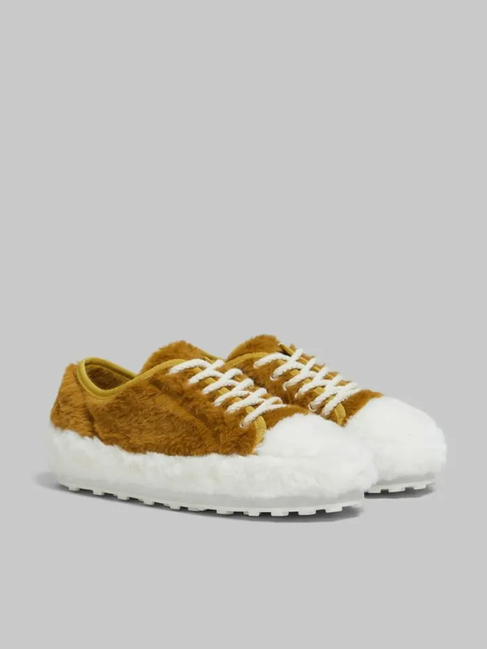 Women Marni Sneakers Beige Teddy Tennis Sneaker