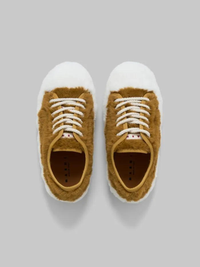 Women Marni Sneakers Beige Teddy Tennis Sneaker