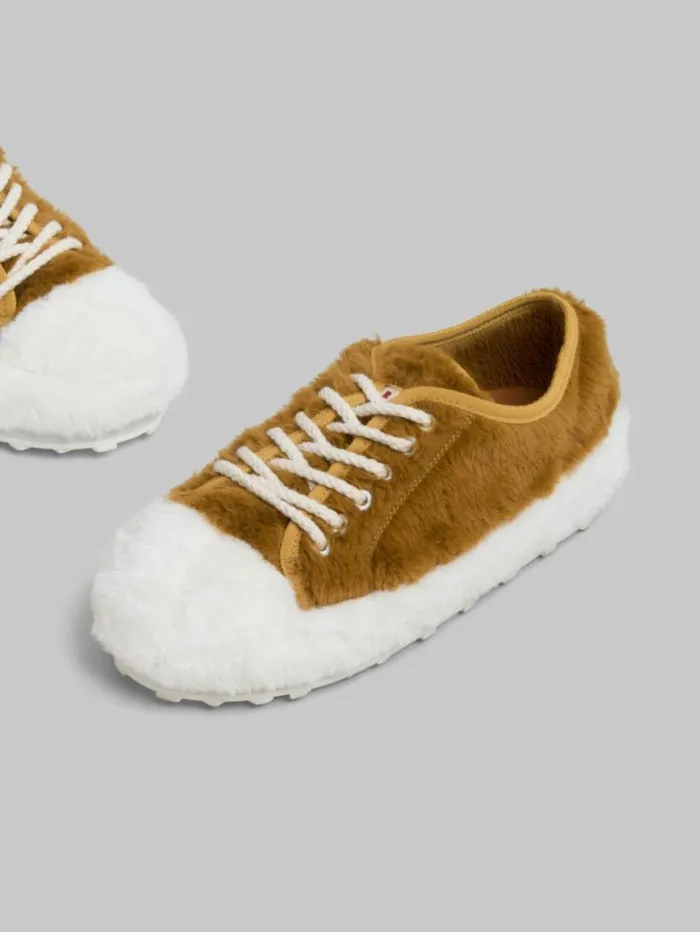 Women Marni Sneakers Beige Teddy Tennis Sneaker
