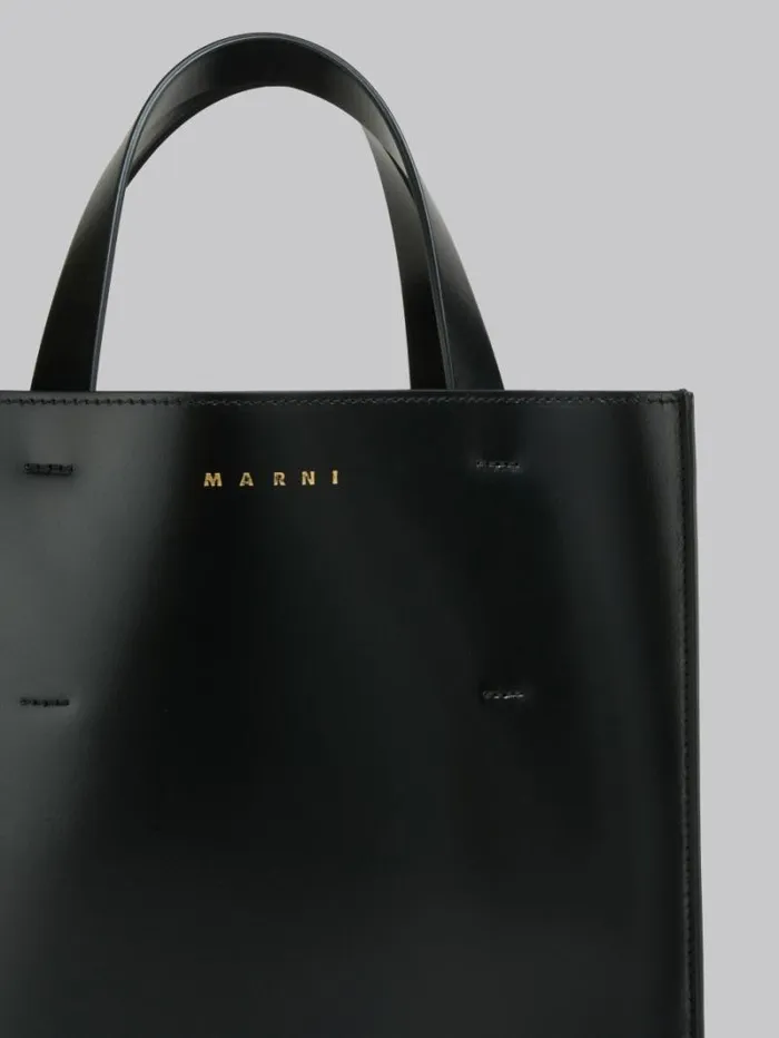 Women Marni Tote Bags Museo Mini Bag In Black Leather