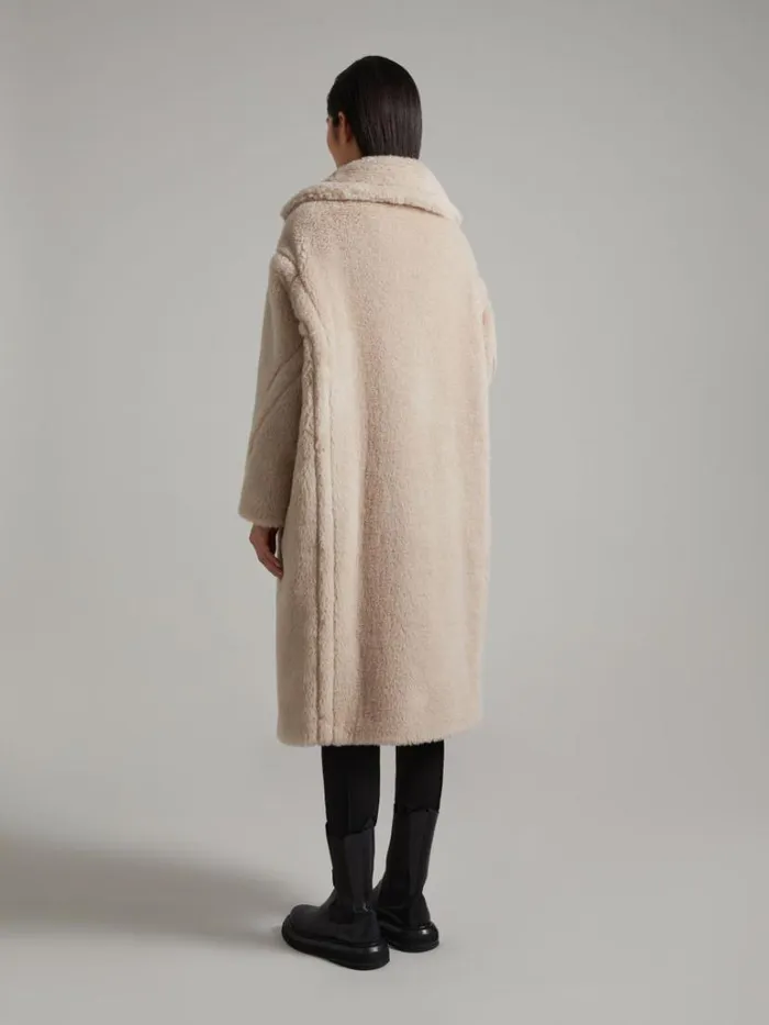Women Max Mara Coats Teddy Bear Icon Coat Sand