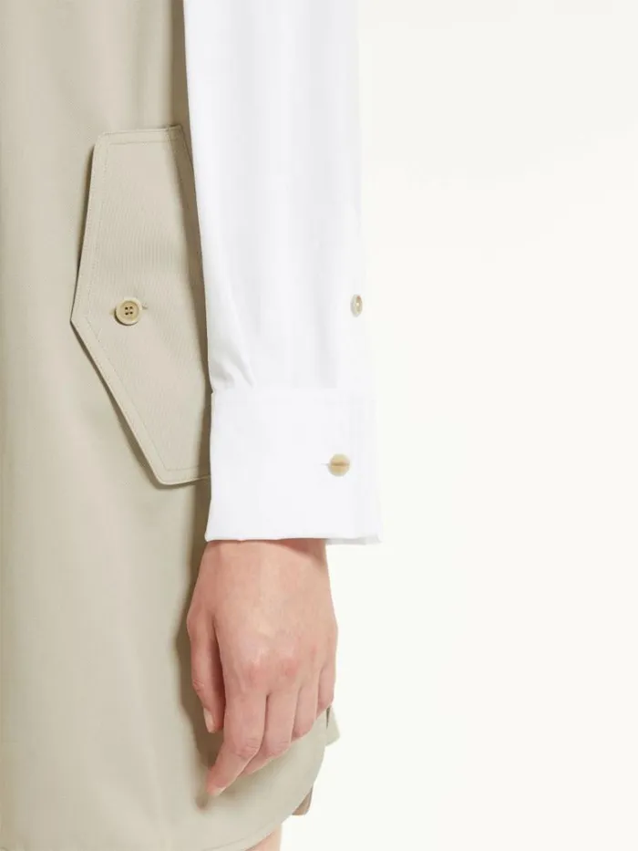 Women Max Mara Dresses Cotton And Silk Tshirt Dress Sand