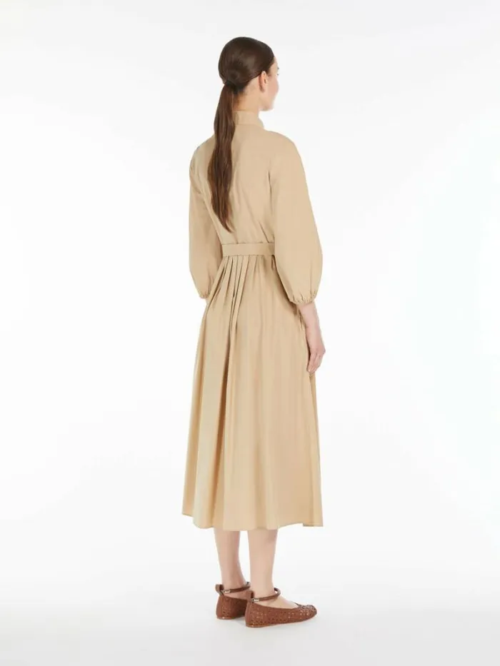 Women Max Mara Dresses Cotton Poplin Dress Colonial