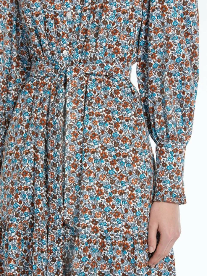 Women Max Mara Dresses Printed Cotton Dress White