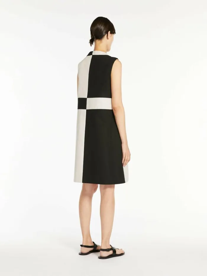 Women Max Mara Dresses Short Dress In Cotton Faille Black