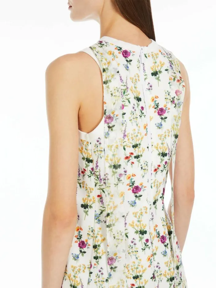 Women Max Mara Dresses Short Printed Scuba Dress White