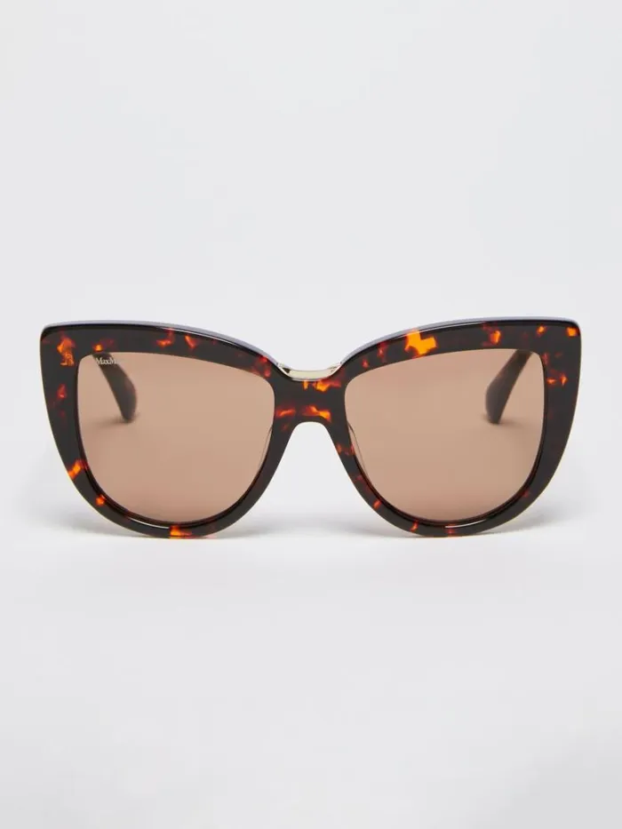 Women Max Mara Eyewear Butterfly Sunglasses Tawny Bronze Brown