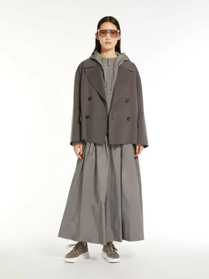 Women Max Mara Jackets And Blazers Doublebreasted Wool Jacket Dark Grey