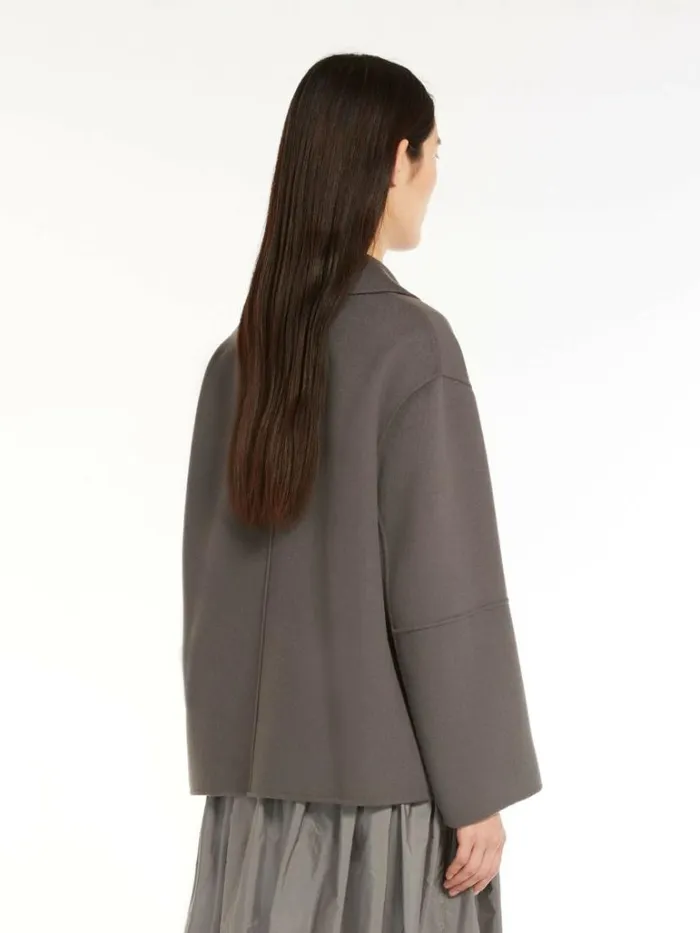 Women Max Mara Jackets And Blazers Doublebreasted Wool Jacket Dark Grey