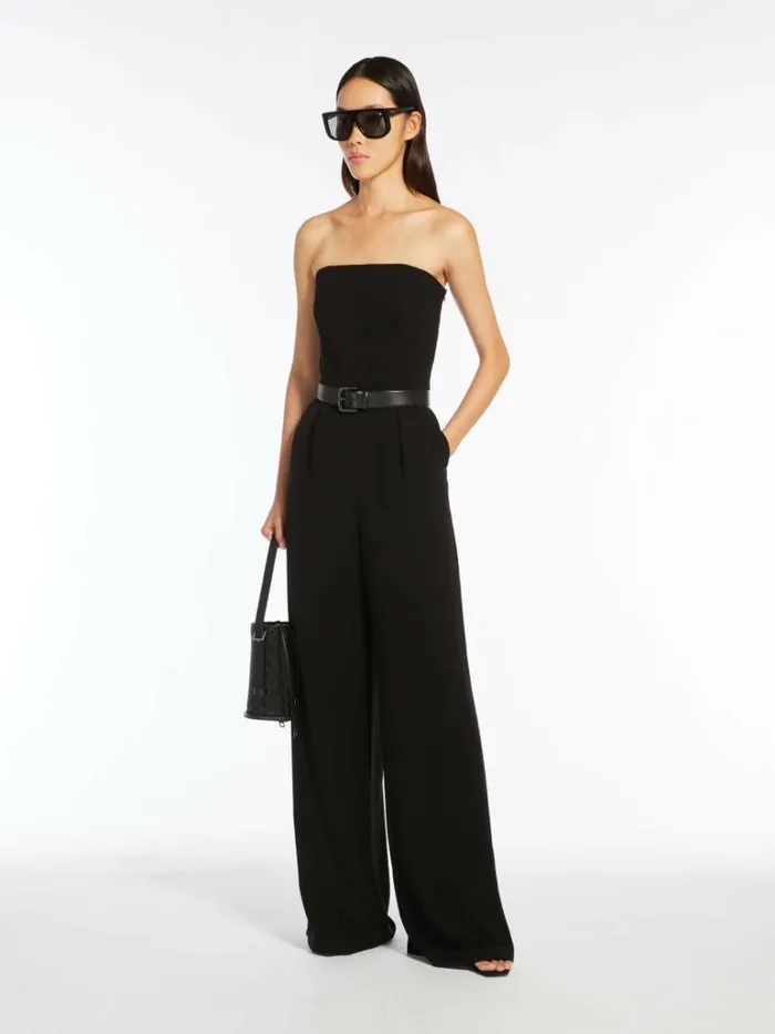 Women Max Mara Jumpsuits Cady Bustier Jumpsuit Black
