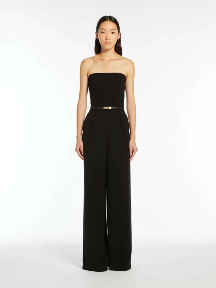 Women Max Mara Jumpsuits Cady Bustier Jumpsuit Black