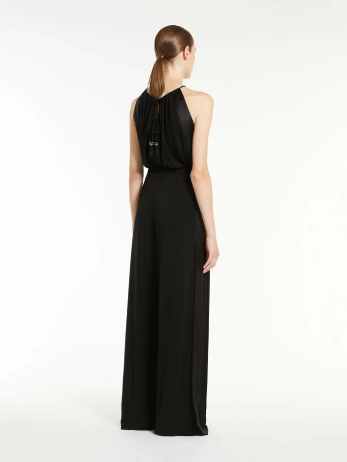 Women Max Mara Jumpsuits Viscose Jersey Jumpsuit Black