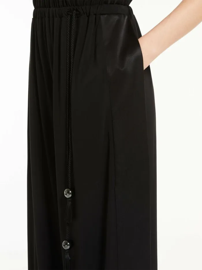 Women Max Mara Jumpsuits Viscose Jersey Jumpsuit Black