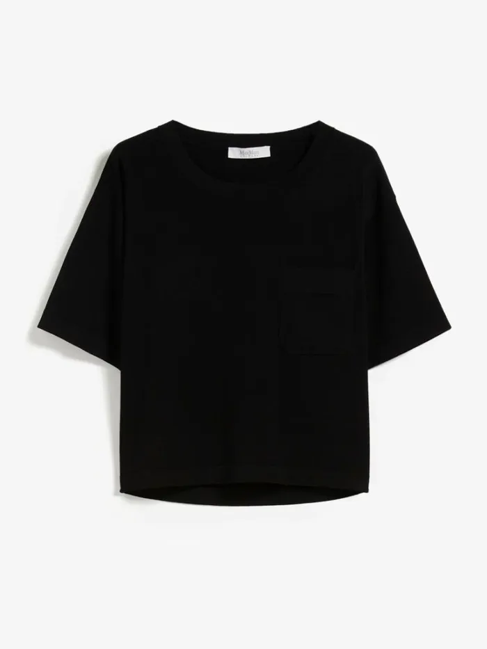 Women Max Mara Knitwear Viscose Yarn Boxy Sweater Black