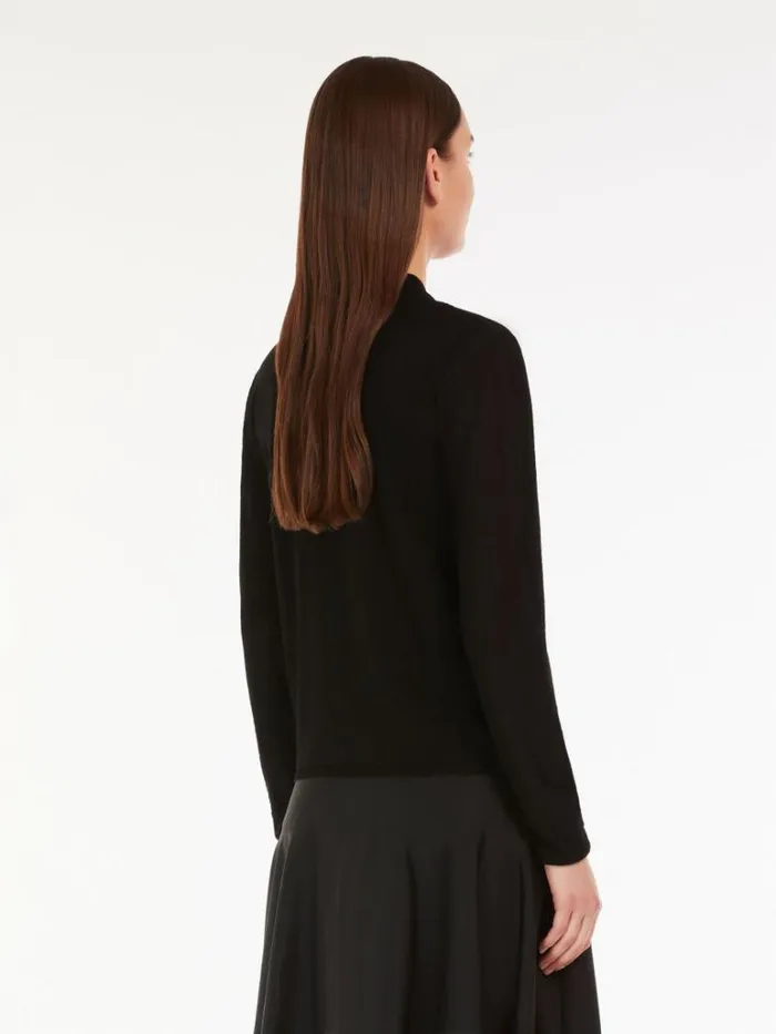 Women Max Mara Knitwear Viscose Yarn Cardigan Black