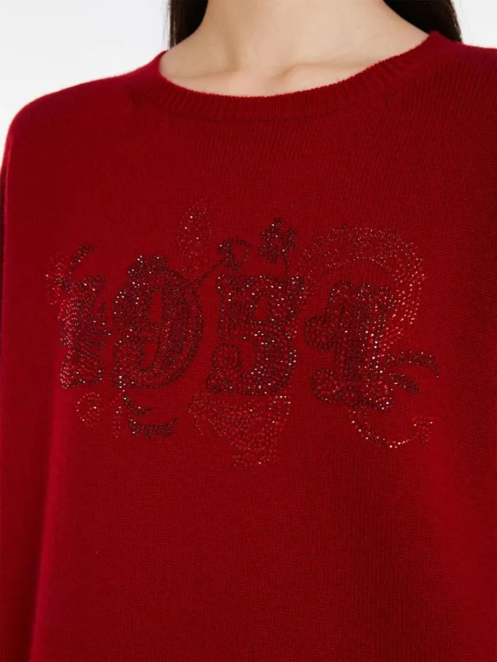 Women Max Mara Knitwear Wool And Cashmere Knit Jumper Red