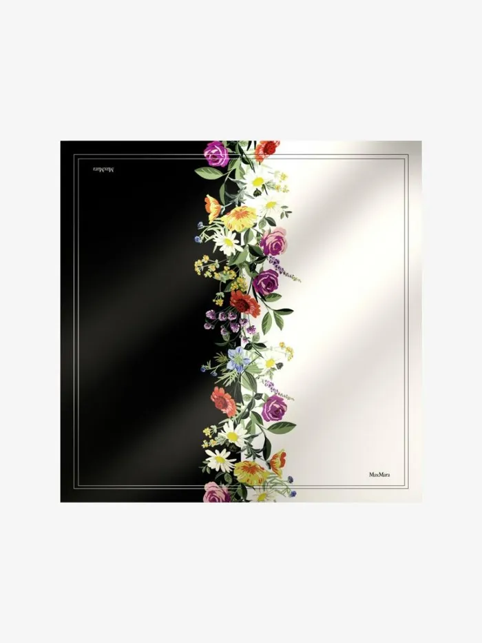 Women Max Mara Scarves And Foulards Printed Silk Foulard White