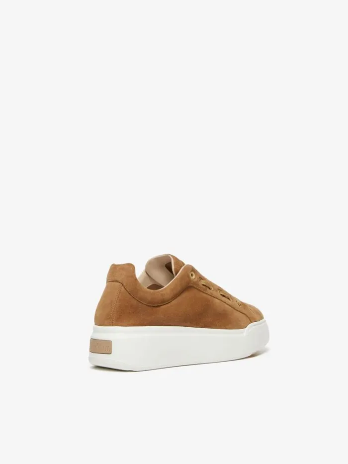 Women Max Mara Sneakers Suede Sneakers Tobacco