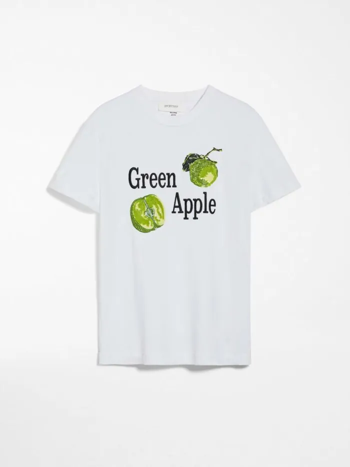 Women Max Mara Tops And Tshirts Embroidery And Sequinembellished Tshirt Optical White