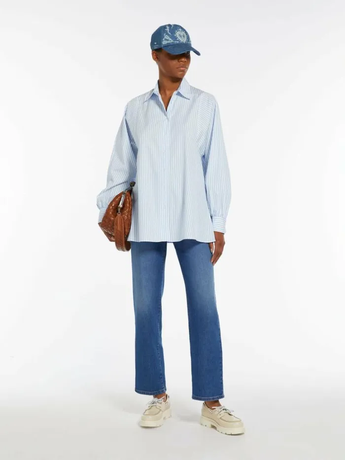 Women Max Mara Trousers And Jeans 90s Comfortable Denim Jeans Navy
