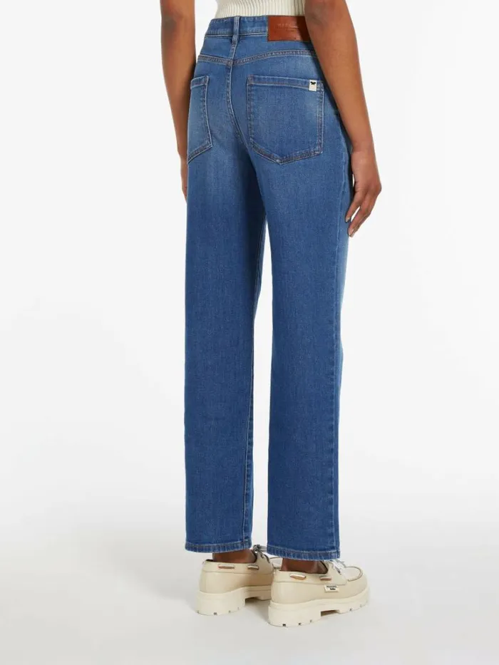 Women Max Mara Trousers And Jeans 90s Comfortable Denim Jeans Navy
