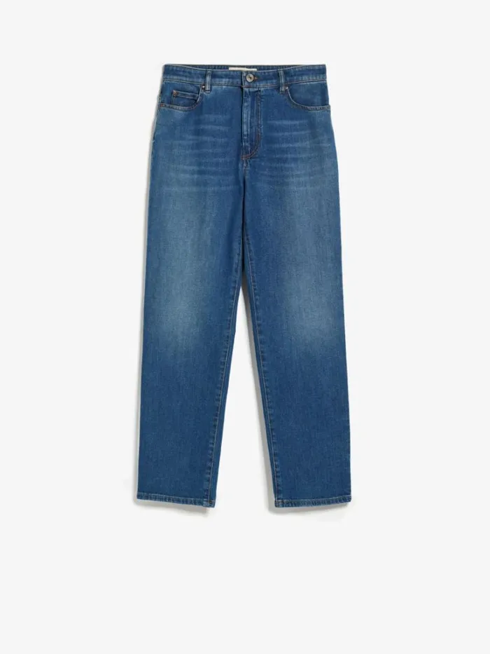 Women Max Mara Trousers And Jeans 90s Comfortable Denim Jeans Navy