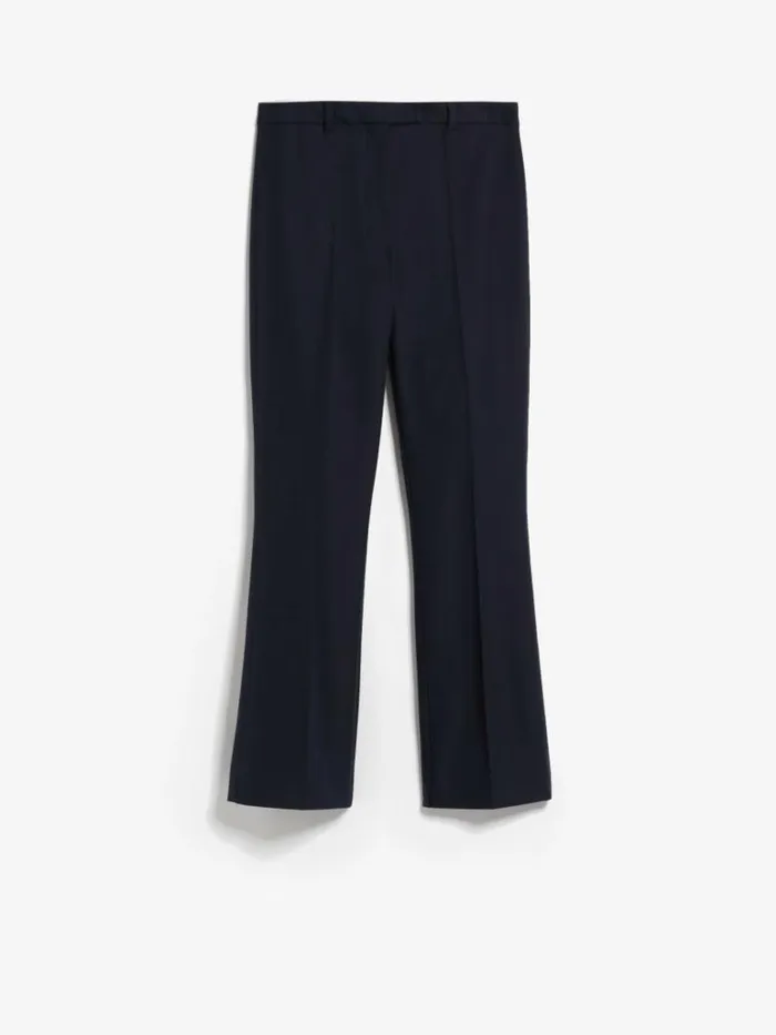 Women Max Mara Trousers And Jeans Cotton And Viscose Trousers Ultramarine