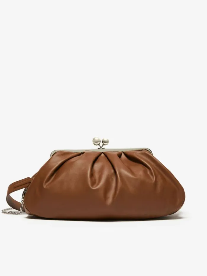 Women Max Mara Weekend Bag Large Pasticcino Bag In Nappa Leather Tobacco