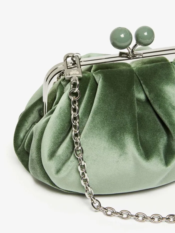 Women Max Mara Weekend Bag Small Velvet Pasticcino Bag Sage Green