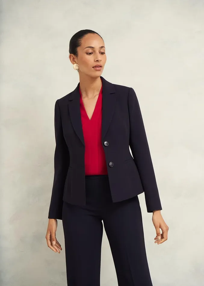 Women Mel Jacket Navy Hobbs Coats and Jackets